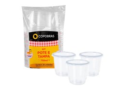 KIT POTE C/TAMPA 750ML 1X25