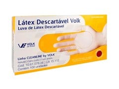 LUVA PROCED. LATEX M C/PO 1X100 CA15.112