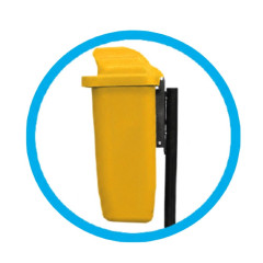 LIXEIRA PAPELEIRA SUPORTE PLAST. 50L AM