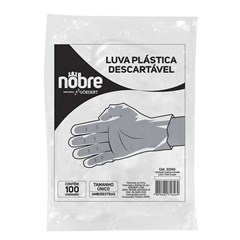 LUVA DESC. PLASTICA 1X100