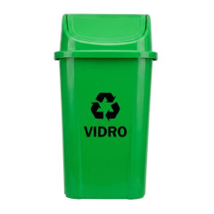 LIXEIRA VAI-VEM 100L C/ADES. VD