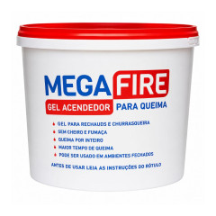 ALCOOL GEL 10KG  ACENDEDOR MEGA FIRE