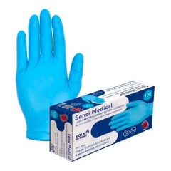 LUVA PROCED. NITRILICA AZ G S/PO CA46249