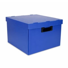 CAIXA ORG. PLASTICA 440X320X260 G AZUL