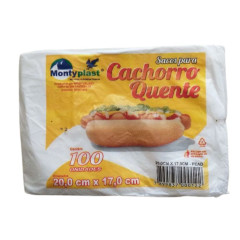 SACO PLASTICO 20X17 C. QUENTE 1X100