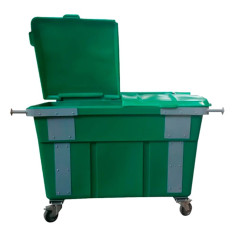CONTENTOR 1200L TAMPA BIPARTDA 4RODAS VD