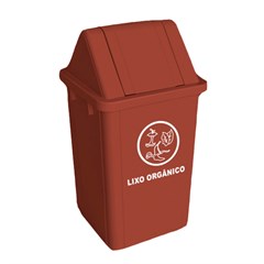 LIXEIRA VAI-VEM 60L C/ADES. CC61MR