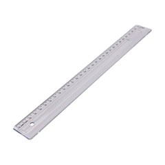 REGUA 30CM CRISTAL
