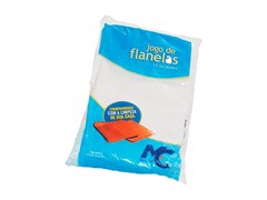 FLANELA BRANCA 28X38